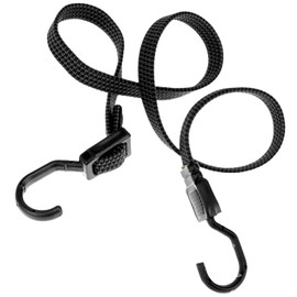 QWORK Bungee Cords with Hooks, 4 Pack 40" Adjustable Elastic Bungee Strap Tie Down Rope, High Elastic Rubber Bungee Straps