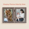 Golden State Art, 5x7 Double Picture Frame Vertical Hinged Photo