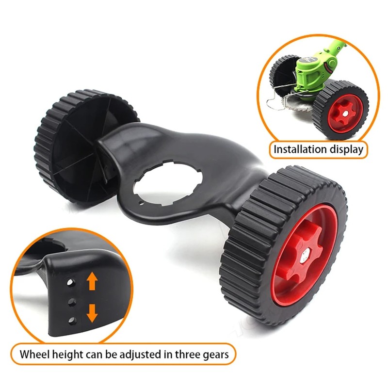 String Trimmer Wheels Attachment Stable Wheeled String Trimmer Removable Plastic