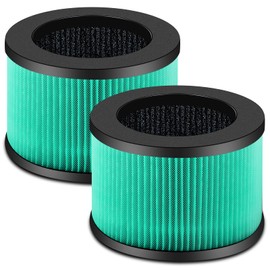 Dssuta Mk01-Mk06 Filter Replacement, Compatible with Mk01, Mk06 Filter, Tolife TZ-K1, KloudiDH-JH01, Green 2Pack, Home Edition