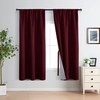 XWZO 100% Blackout Curtain Panels - Rod Pocket Thermal Insulated