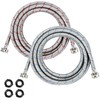 15ft LONG Washing Machine Hoses UPGRADE by Blutoget- Braided Stainless