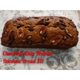 Unbranded Chocolate Chip Walnut Banana Bread