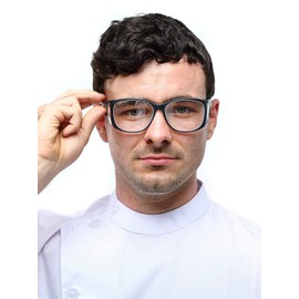 X-ray Radiation Leaded Protection Glasses - Medical Safety Protective Eyewear Goggles with Wrap-around Plastic Frame, 0.75mm Pb Protective Side Shields