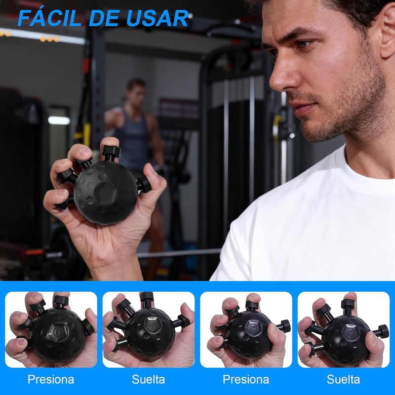 2PCS Ejercitador de Mano, Hand Grip, Antebrazo Ejercitador, Ejercitador de