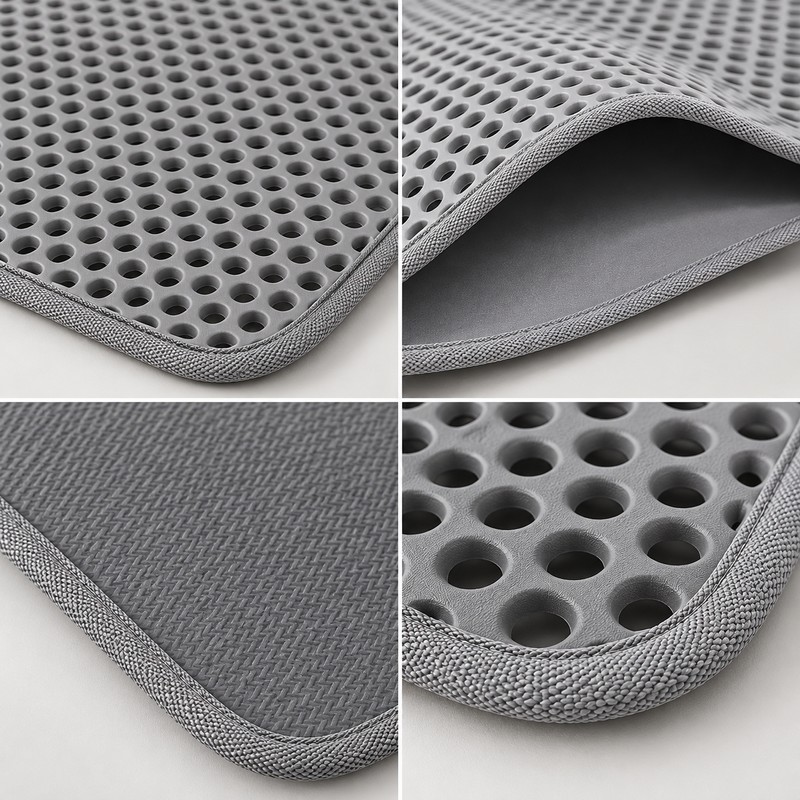 Double-Layer Cat Litter Mat for Indoor Cats – Waterproof Non-Slip