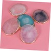 BIUDECO Japanese Gold Edged Resin Palette Nail Round Shape Easy
