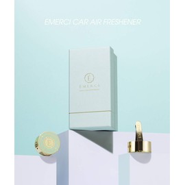 ÉMERCI Premium Car Vent Clip Air Freshener Aromatherapy Luxury Diffuser for Cars - Scented Aroma Alloy Air Freshener with Magnetic & Terracotta Mint Basil & Neroli