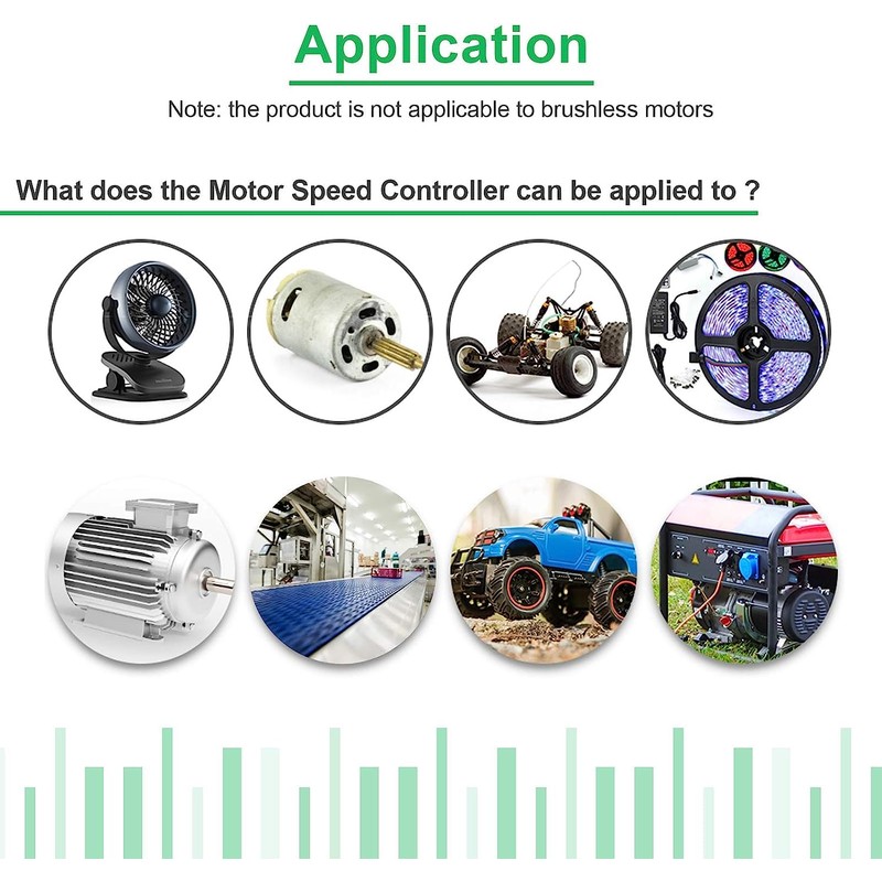 JUTOSU PWM Motor Speed Controller DC Motor Speed Controller PWM