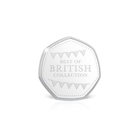 The Koin Club Best of British Blue Collection Limited Edition Silver Plated Coins - Set of 8