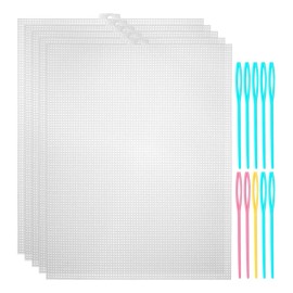 generic A 10 Pzs Lienzo De Malla De Plástico For Bordar Punto