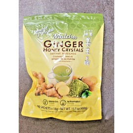 PRINCE OF PEACE MATCHA GINGER HONEY CRYSTALS INSTANT BEVERAGE 30 COUNT