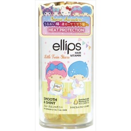 ellips Moroccan Smooth & Shiny Bottle Type, 30 Tablets, Yellow/Tropical Fruit Scent, Sanrio Collaboration Design: Little Twin Stars