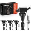 A-Premium Ignition Coils and Spark Plugs Kits Compatible with Hyundai