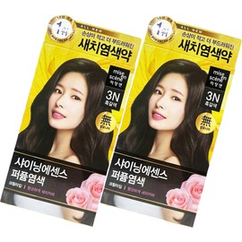 Mise-en-scène All New Shining Essence 3N Dark Brown x2 Gray Gray Cover / 미쟝센 올뉴 샤이닝 에센스 3N 흑갈색 x2개 새치커버