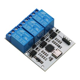 USB Relay 5V Serial Port Control Module USB Relay Controller for Computer and Laptop No Driver Required Also Controlled Directly with UART Signals 3CH