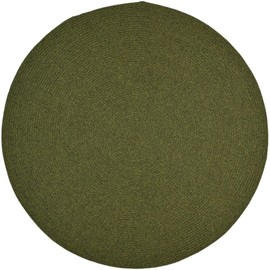 Safavieh Braided Collection BRD315A Hand-Woven Reversible Area Rug, 4' Round, Green
