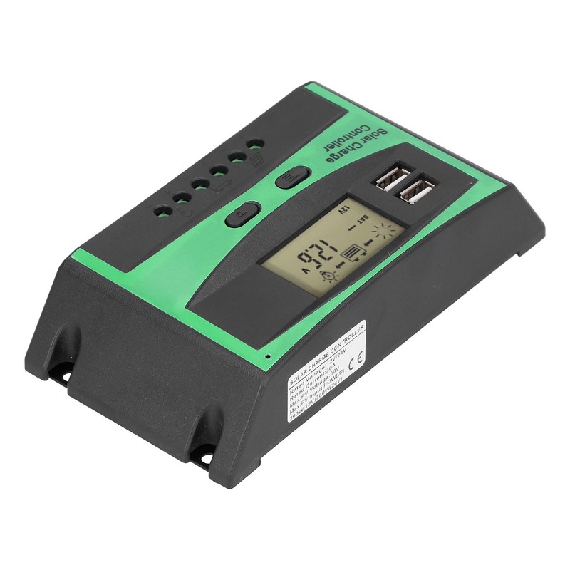 Solar Charge Controller Photovoltaic Discharge PWM Control Regulator 12‑24V 30A