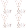 OTTFF Dainty Bridesmaid Teardrop Jewelry Set for Women 4 Sets