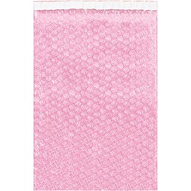 Aviditi (100 Pack) 18 x 23-1/2 Inch, Self-Seal Anti-Static Bubble Pouch Bags, Pink, for Cushioning, Electronics, Packing, Shipping, and Storage