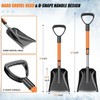 Wikihhome 42" Ice Scraper and Extendable Snow Brush, Detachable Snow