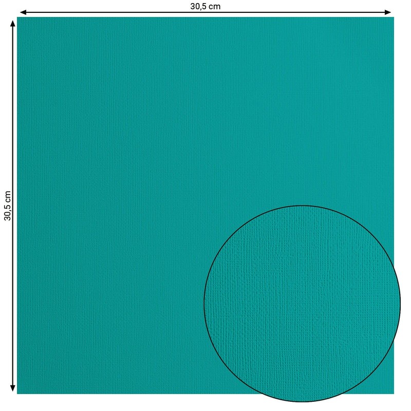 Vaessen Creative Florence Textured Cardstock Paper, Turquoise Frosting, 216 grams,