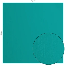 Vaessen Creative Florence Textured Cardstock Paper, Turquoise Frosting, 216 grams, 12x12 inches, 20 Sheets, for Scrapbooking, Card Making, Die Cutting and other Paper Crafts
