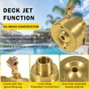 DearChan Swimming Pool Spa Brass Deck Jet Fountain Crown Nozzle