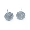 Corbula Silver Spiral Earrings, Sterling Silver, No Gemstone