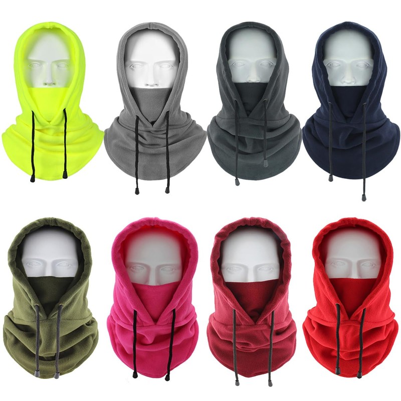 Fleece Balaclava Cycling Skullies Cap with Neck Gaiter Winter Warm