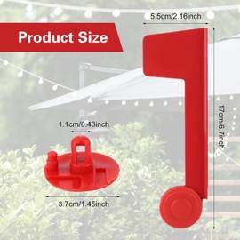 Mailbox Flag Replacement Flag For Mailbox Outside Red Metal Mailbox Flag Repair Kit Universal Galvanized Steel Mail Box Flag Replacement Kit For Easy Installation On Metal, Brick, Stone, Wood Surfaces