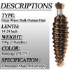 Human Braiding Hair 100g/2 Bundles 14 Inch Deep Wave Bulk