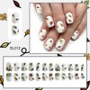 SINSEN Fall Press on Nails Short - Maple Leaf Press