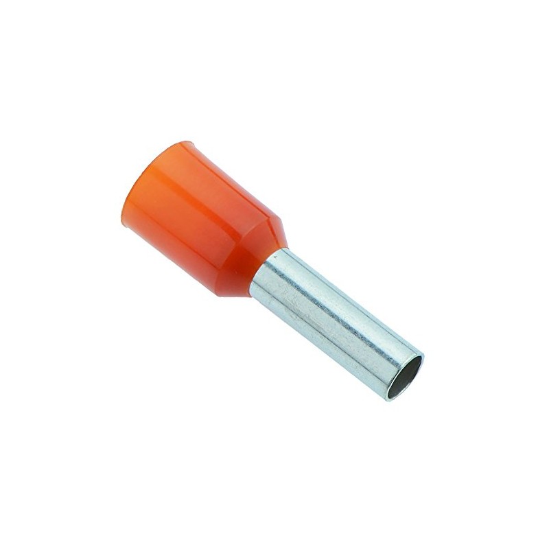 Red 1mm Insulated Bootlace Ferrule - Pack of 100