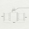 2" Tri-Clamp Ball Valve for home brewing, Stainless Steel 304,