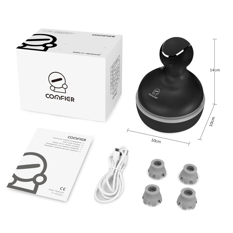 COMFIER Electric Scalp Massager, Waterproof Head Massager with Mutlti-Modes Vibration,