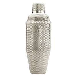 Barfly 3-Piece Diamond Lattice Etch Japanese Cocktail Shaker Set (24 Oz/700ml), Stainless Steel