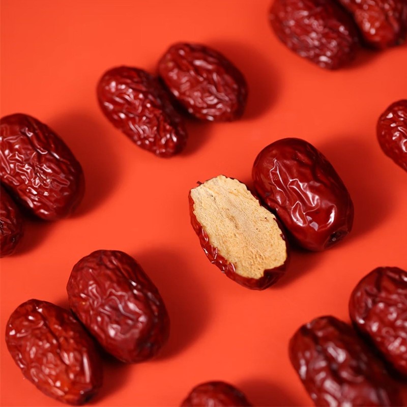Dried Jujube Dates 17.6oz/500g, Delicious Red Date,Healthy Dried Fruit Snacks