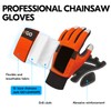 Vgo... GA9767CS Chainsaw Gloves, 12-Layer Chainsaw Protection, Safety Goatskin Leather