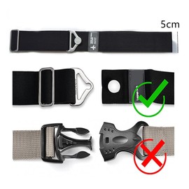 Luggage Straps for Suitcase, Granmagazz 2-in-1 Travel Belt Luggage Straps Over Handle for Carry On Bag, Elastic Add a Bag Luggage Belt Suitcases Adjustable with Alloy Buckle
