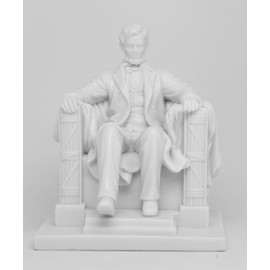 Pacific Giftware PTC 5.5 Inch Abraham Lincoln National Memorial Replica Statue Figurine