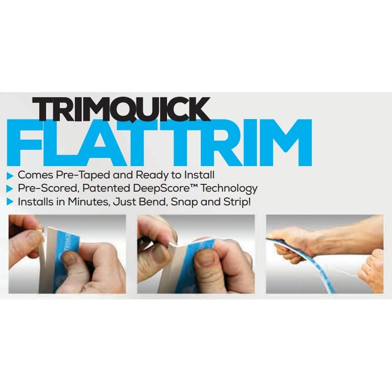 Gordon Glass® White 1-3/4" TRIMQUICK Flat Vinyl | Gordon Glass®