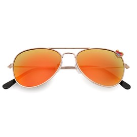 FEISEDY Kids Polarized Sunglasses, Classic Pilot Glasses for Girls Boys Cool Toddler Shades B4062 (Age 2-10)