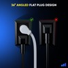 Maximm Extension Cord (1 Foot) 1 Outlet Flat Wire, 3-Prong