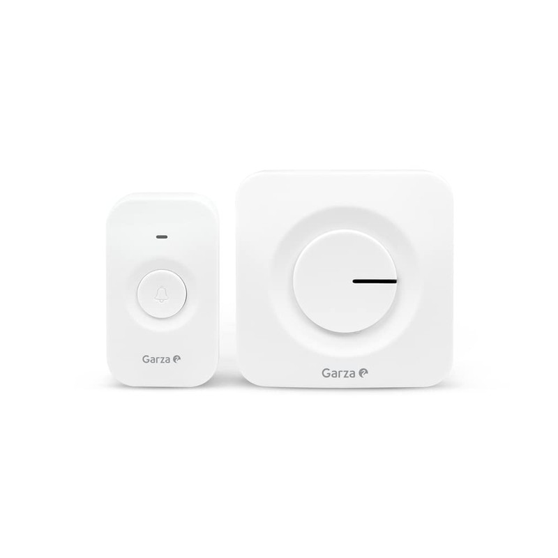 Garza - Portable Wireless Doorbell 1 Push Button + 1