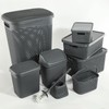 KADAX Rubbish Bin with Swing Lid, Waste Bin with Lid,