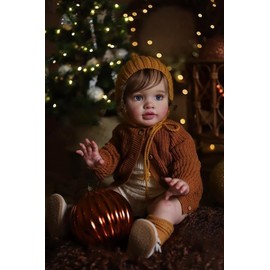 Angelbaby Real Look Reborn Toddler Dolls 26 inch Realistic Reborn Baby Doll Soft Silicone Weighted Newborn Girl Doll Adorable Big Handmade Reborn Child with Straight Leg Bebe Girl Reborn for Kids