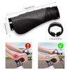FAM STICKTILES Handlebar Grips, Ergonomic Handlebar Grips Double Aluminum Clamp