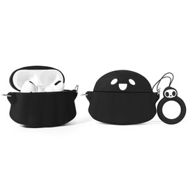 Case for AirPods Pro 2nd/1st Generation (2023/2022/2019) with Keychain, XMBYGY Silicone Cute Cartoon Case Protective Shockproof Covers with Kits for Women Men