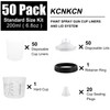 KCNKCN PPS Disposable Paint Spray Gun Cup Liners & Lid
